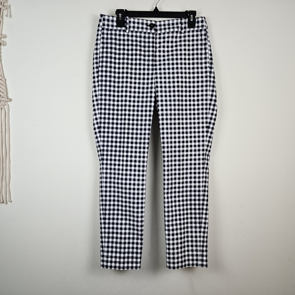 J.Crew Skimmer pant in gingham Size 10 Career Preppy - Picture 1 of 8